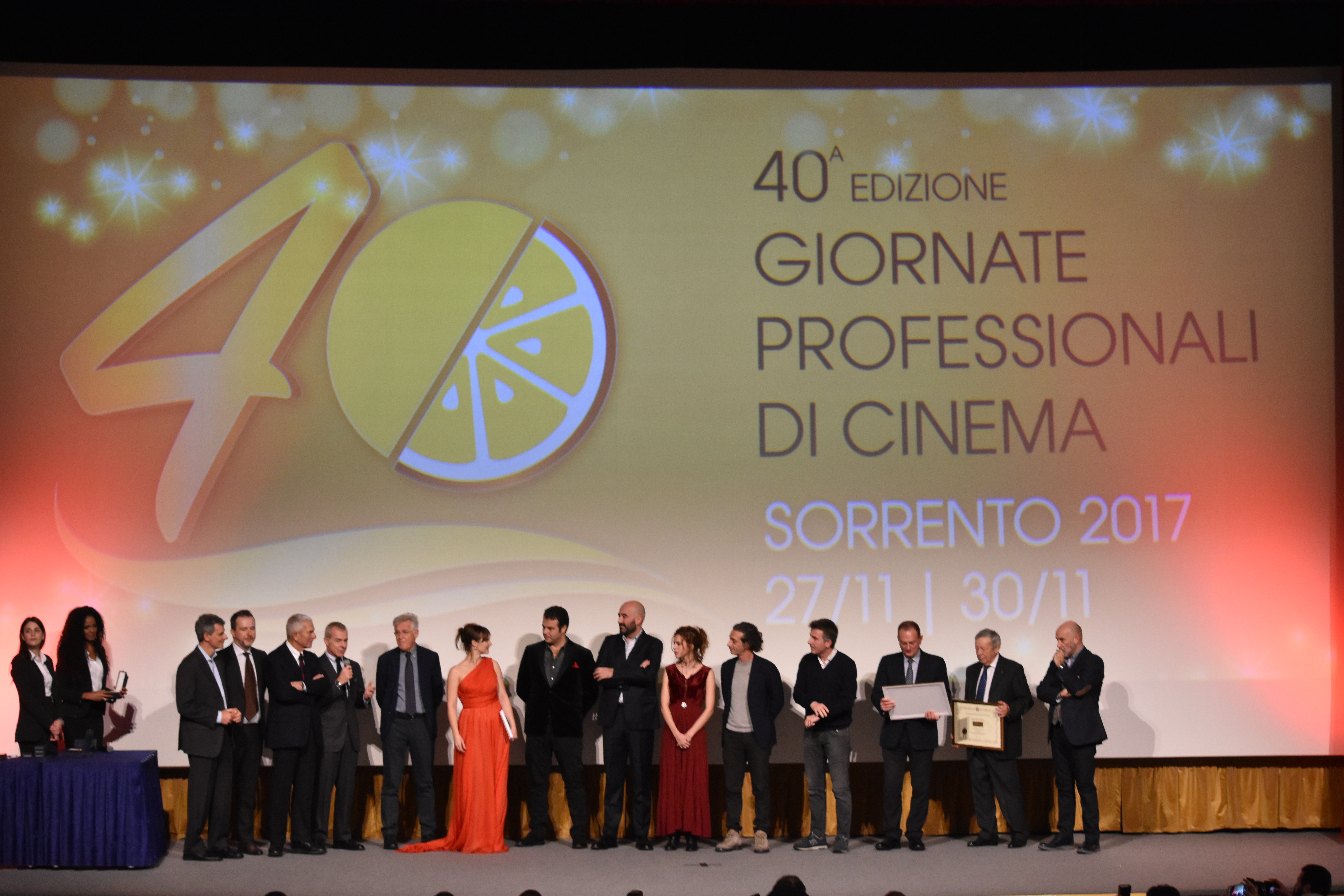 Sorrento – 29 novembre consegna del premio “Biglietti d’oro del cinema italiano 2017”