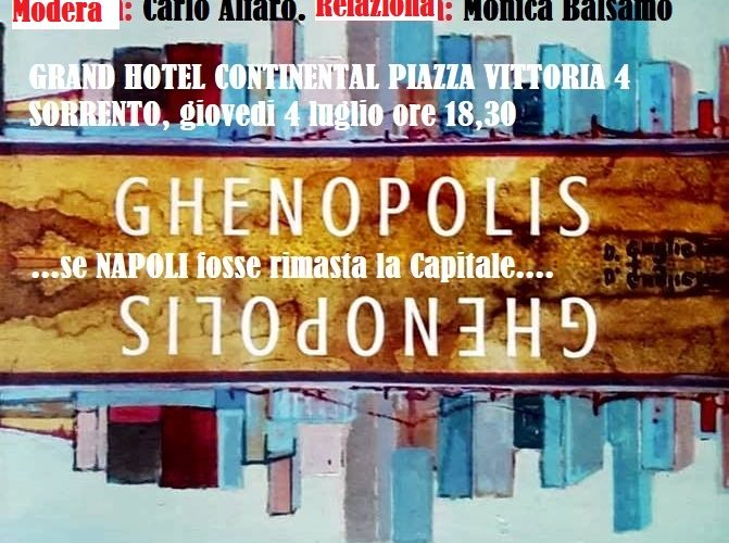 Sorrento, Istituto Tassiano: Con Ghenopolis di Gennaro Castaldo Napoli torna Capitale