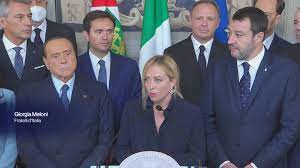 GOVERNO: GIORGIA MELONI PRIMA DONNA PREMIER D’ITALIA HA PRESENTATO LA LISTA DEI MINISTRI